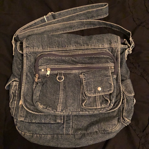 Handbags - Denim messenger bag